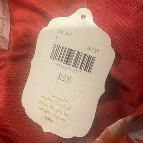 NWT Altar’d stare red floral v neck romper size medium - Picture 6 of 11